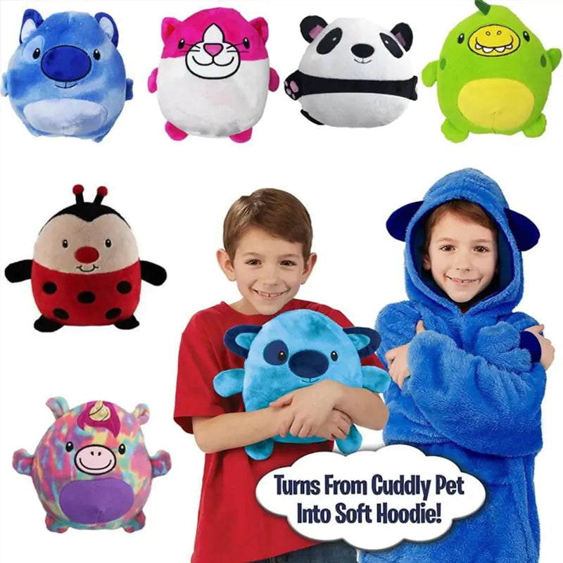 Kids Pets Blanket Hoodie