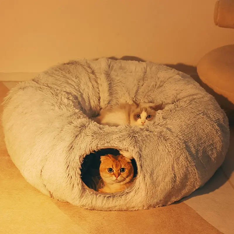 Round Tunnel Cat Bed