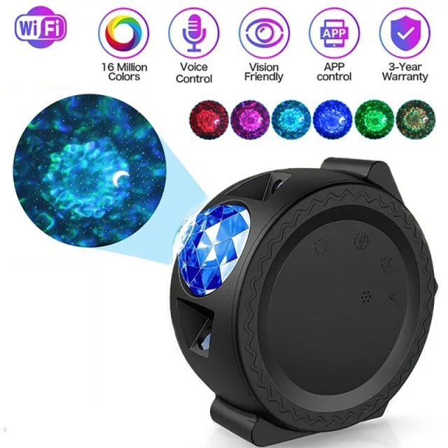 LED Colorful Starry Sky Galaxy Star Projector