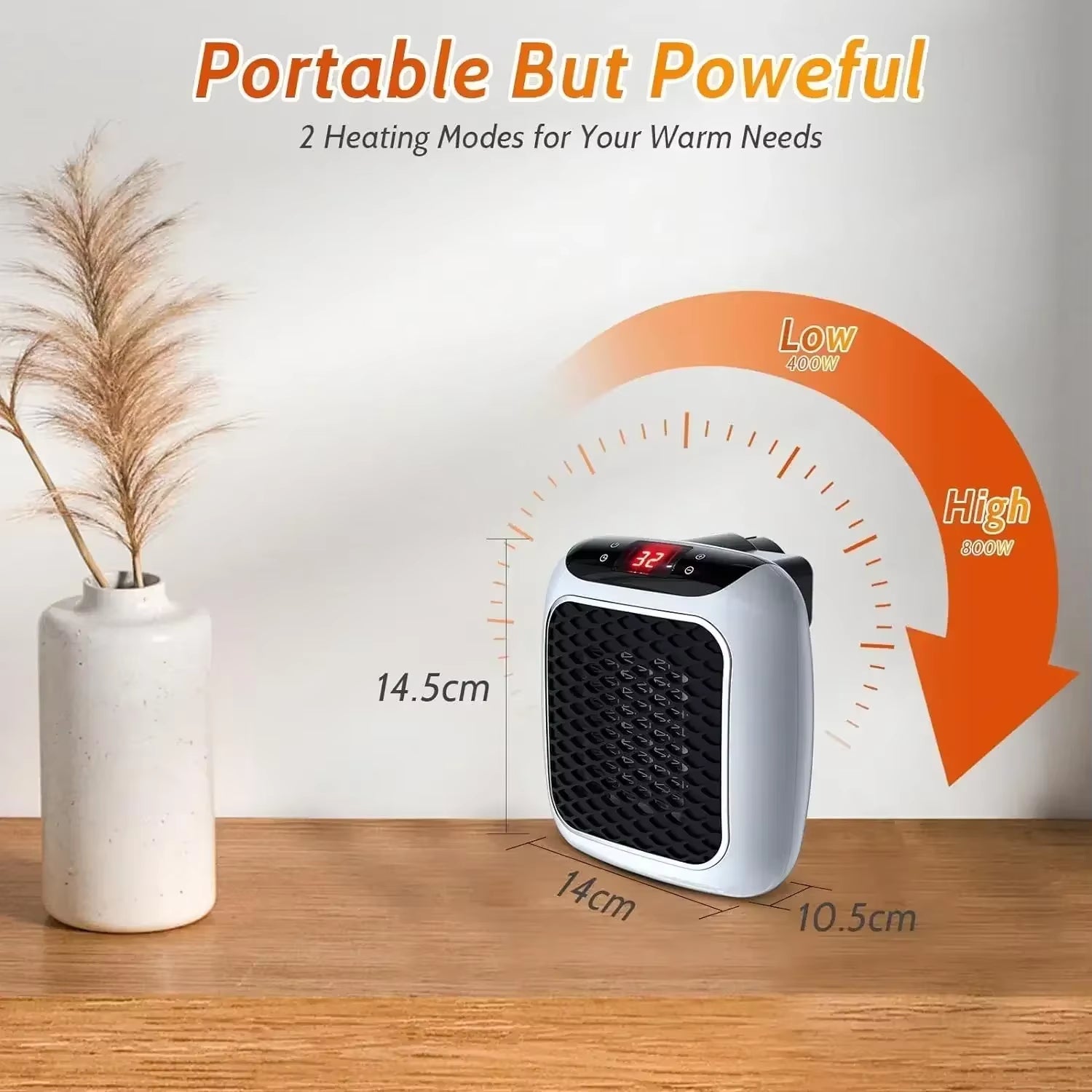 Remote Control Portable Heater Bedroom Living Room Electric Hand Warmer Wall Mounted Bathroom Space Heater EU US Plug