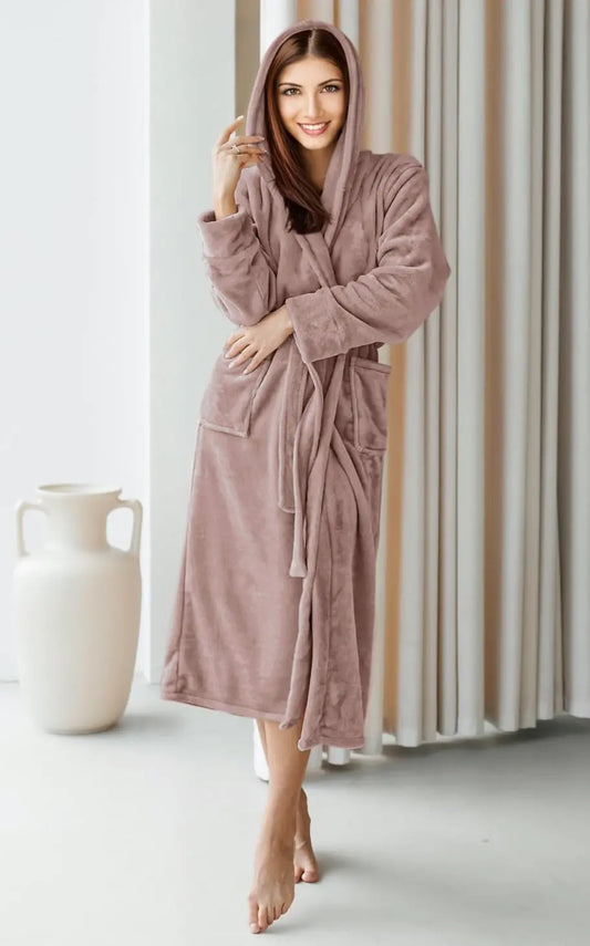 Women's Hooded Bathrobe