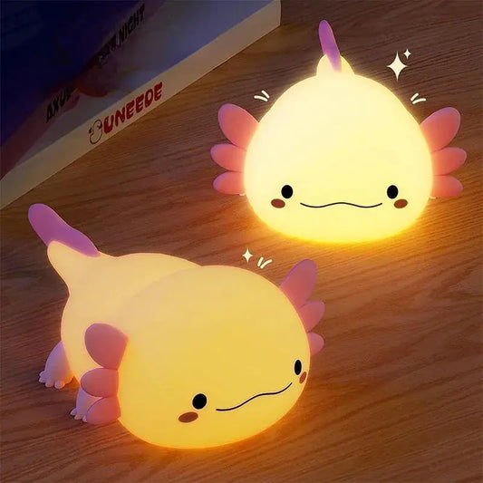 Cute Axolotl Night Lamp