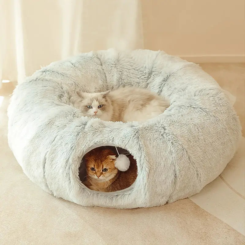 Round Tunnel Cat Bed