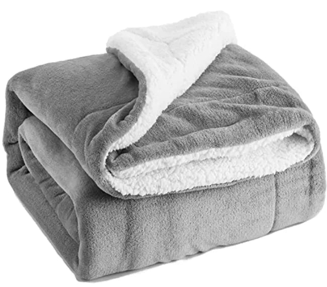 Cozy Sherpa Lamb Fleece Blanket