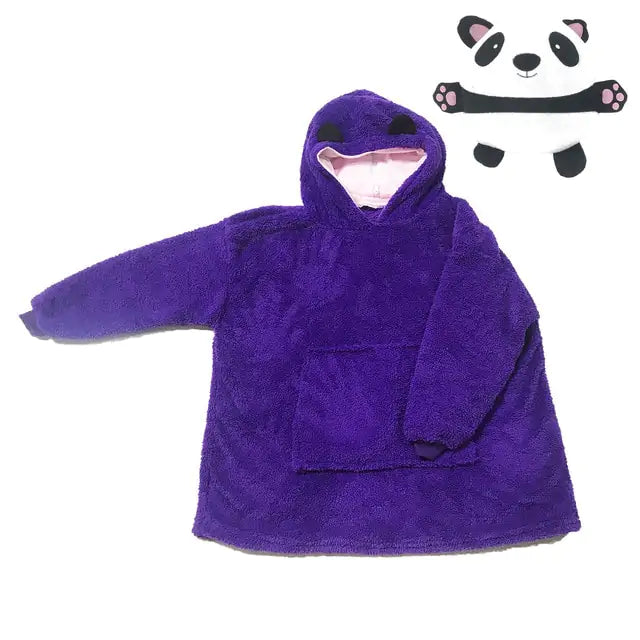 Kids Pets Blanket Hoodie