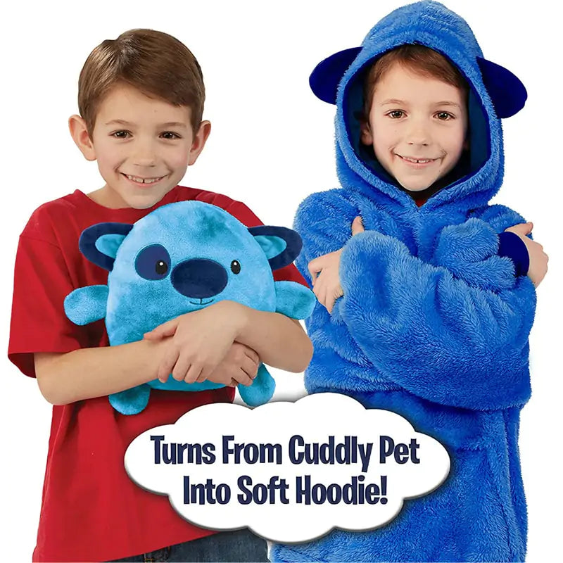 Kids Pets Blanket Hoodie