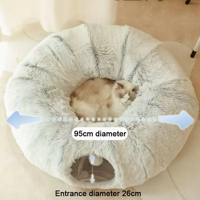 Round Tunnel Cat Bed