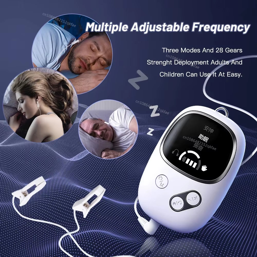 CES Sleep Aid Device Ear Clip Sleeping Device Relax Anxiety Insomnia Hypnosis Soothing Sleeper Therapy Insomnia Sleeping Aid