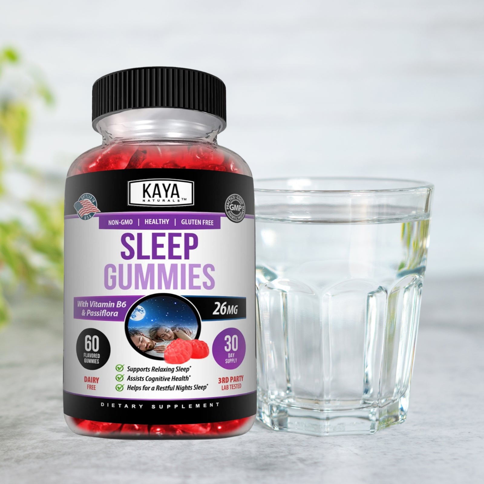 (2 Pack) Sleep Gummies 60Ct, Fall Asleep Fast & Stay Asleep, Sleep Supplement