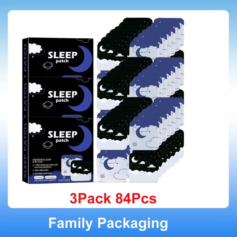 28/56/84Pcs Sleep Aid Patch Improve Sleeping Quality Sleeping Aid Apnea Device Patches Relieve Irritability Insomnia Anxiety