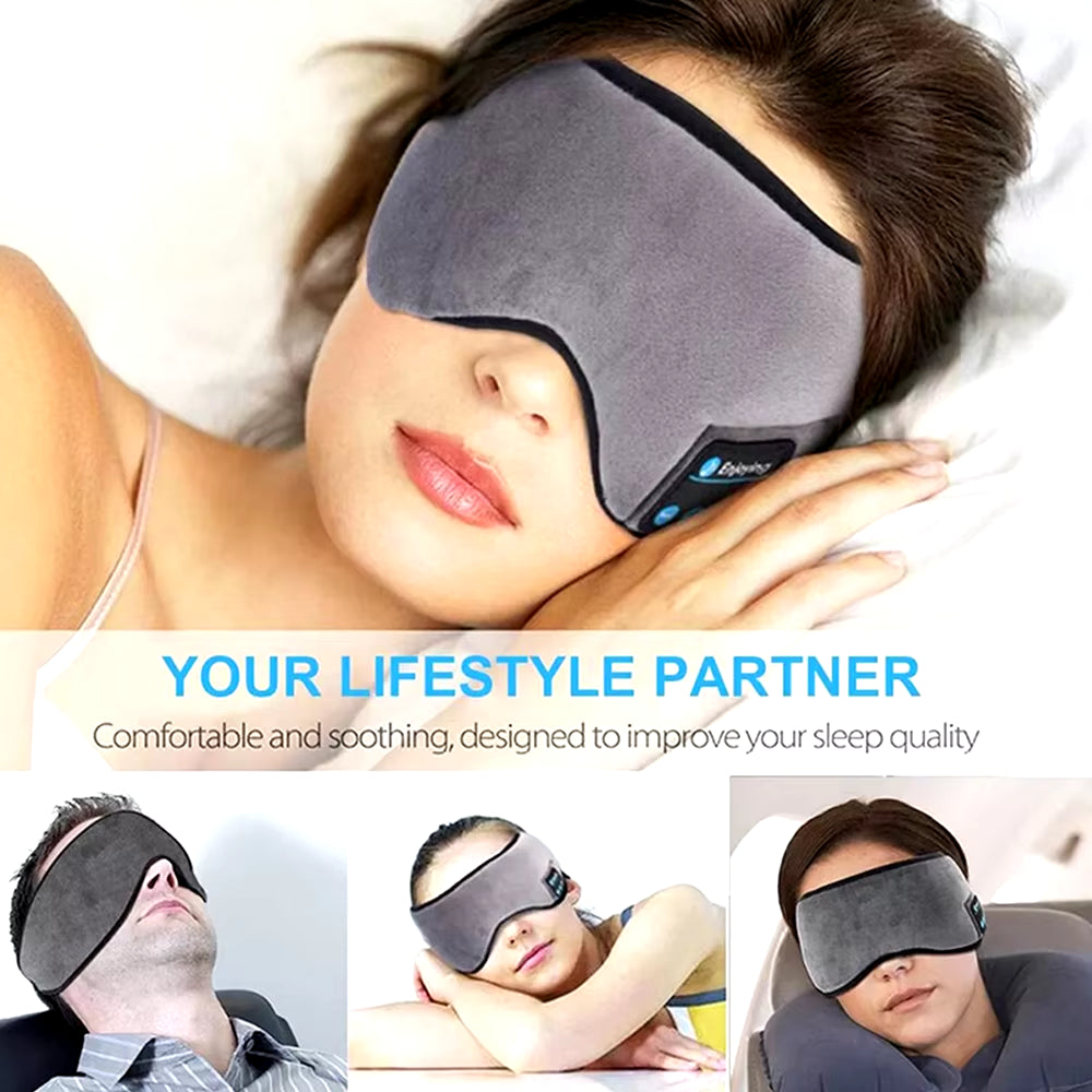 Fone Bluetooth Earphones Sports Sleeping Headband Elastic Wireless Headphones Music Eye Mask Wireless Bluetooth Headset Headband