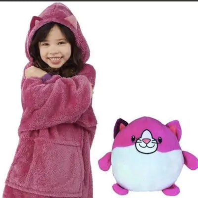 Kids Pets Blanket Hoodie