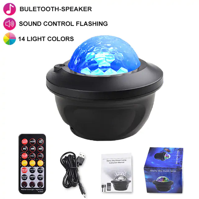 Galaxy Star LED Projector With Bluetooth Speaker