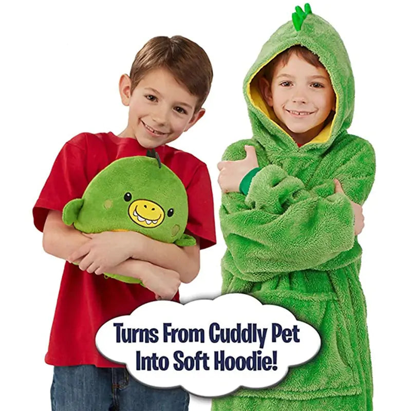 Kids Pets Blanket Hoodie