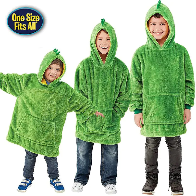 Kids Pets Blanket Hoodie